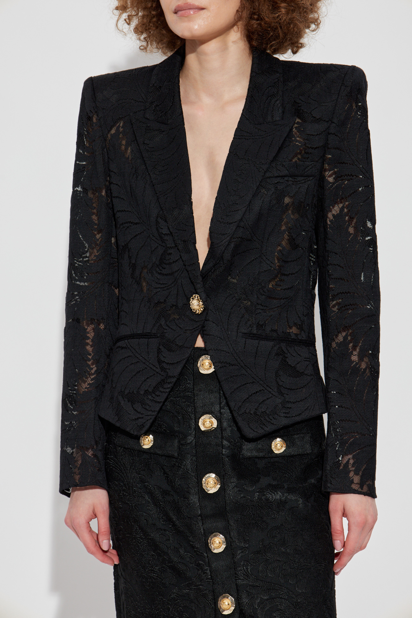 Black Lace blazer Balmain - Vitkac France